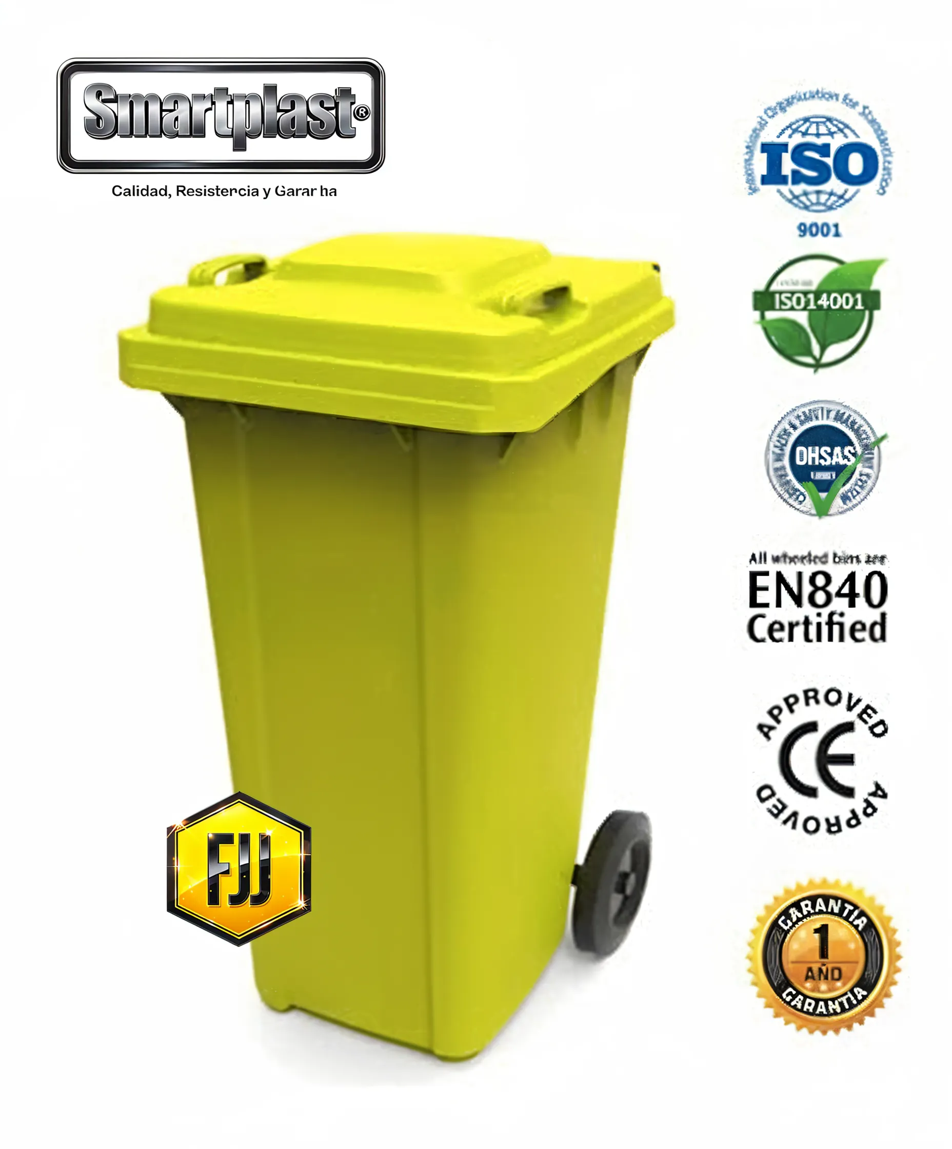 Tacho 240 litros AMARILLO Tacho 240 litros AMARILLO