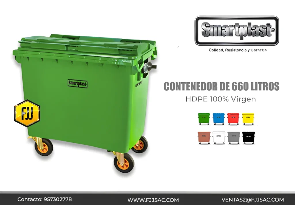 contenedor de 660 litros smartplast peru contenedor de 660 litros smartplast peru