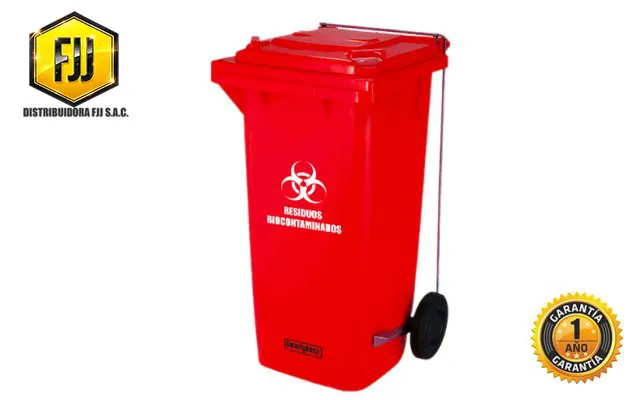 tacho de 120 litros biocontaminados