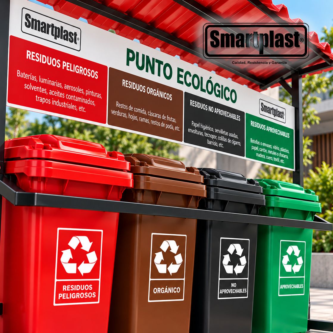 Puntos de segregación de residuos